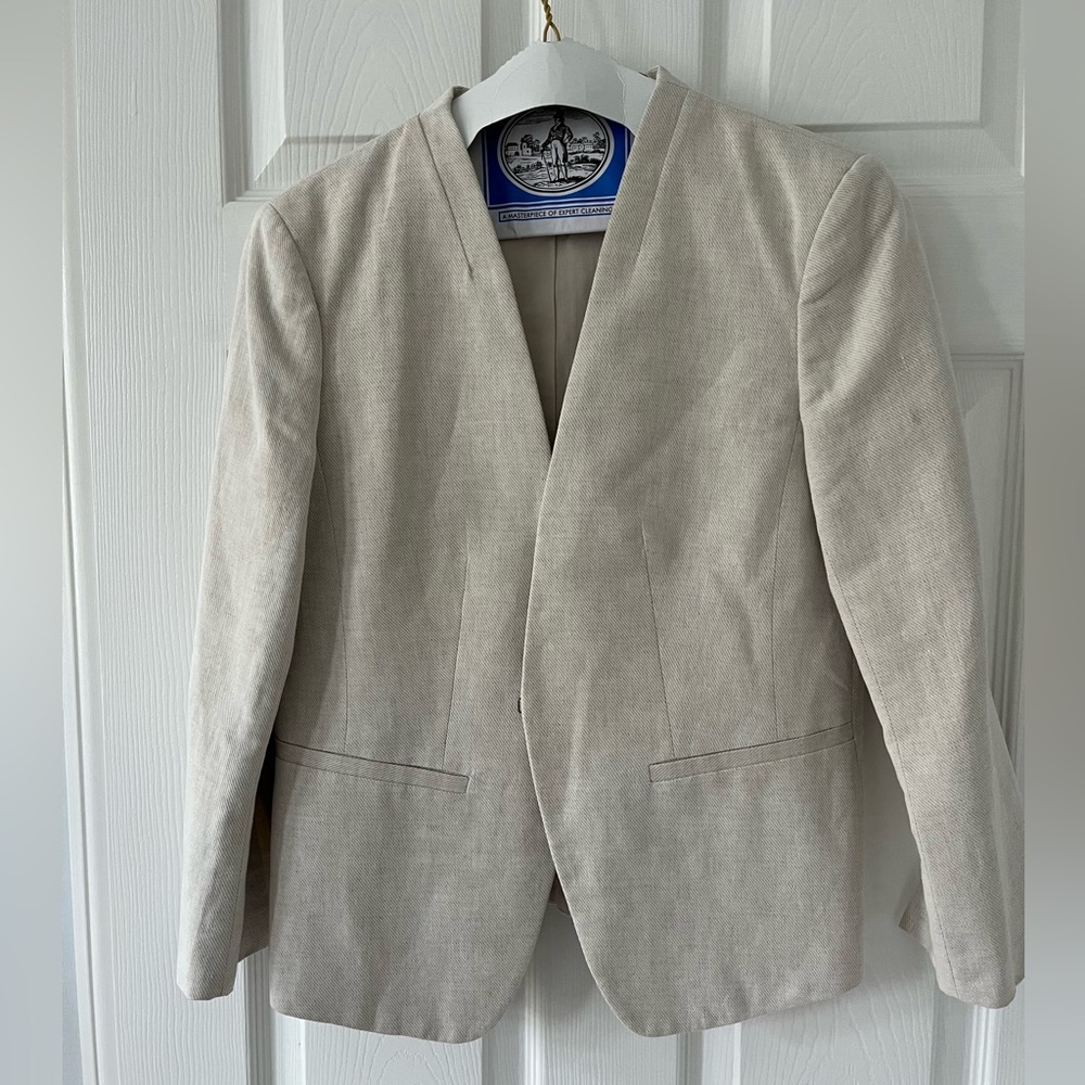 Linen & Cotton Blazer, LOFT size 2